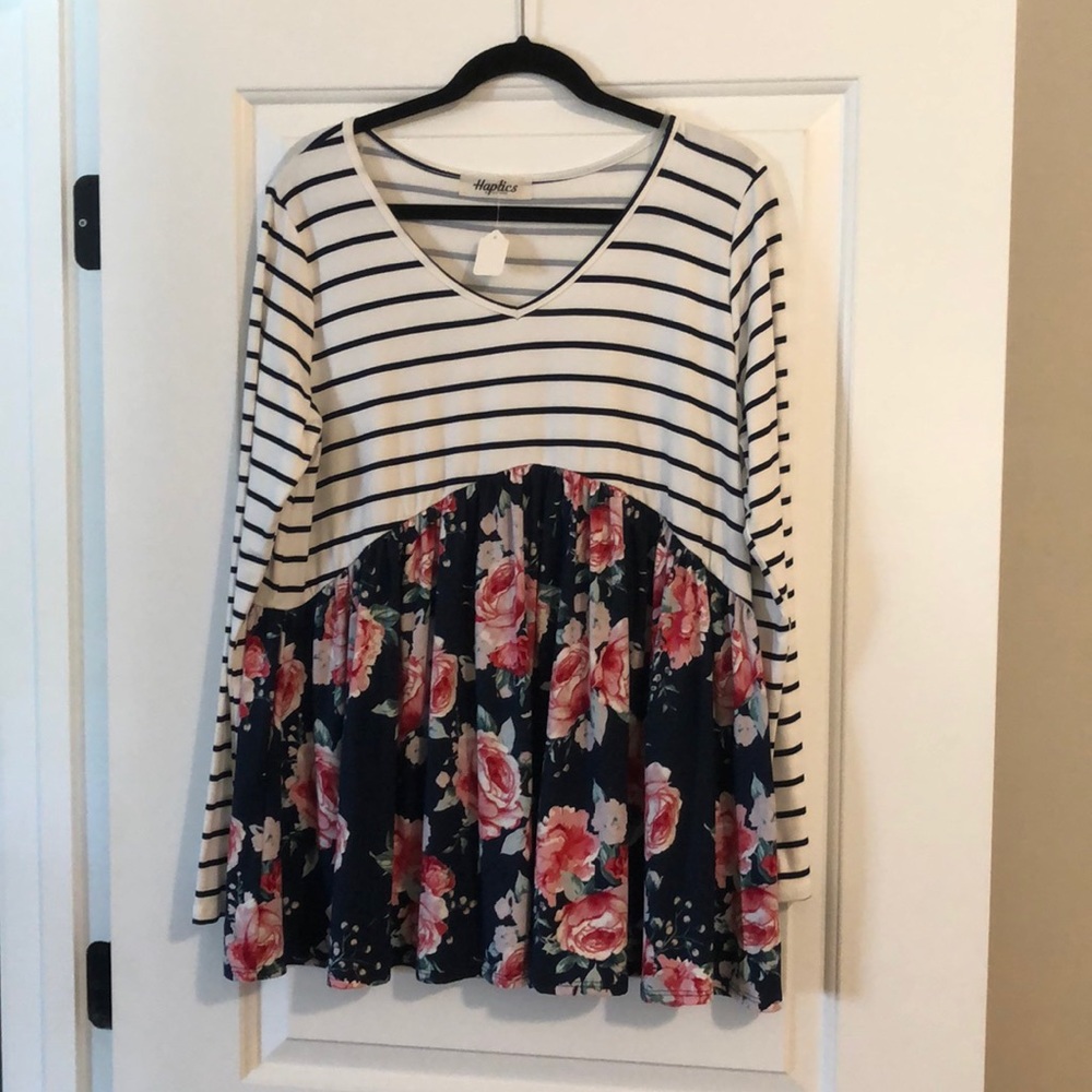 Haptics Long Sleeve Flowy Shirt